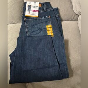 Seven7 Men’s Slim Straight Jeans in Dark Indigo Blue